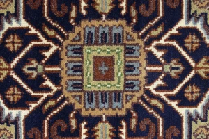 Cream Floral 8X10 Heriz Serapi Oriental Rug
