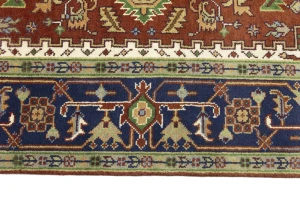 Rusty Red Geometric 8X10 Heriz Serapi Oriental Rug