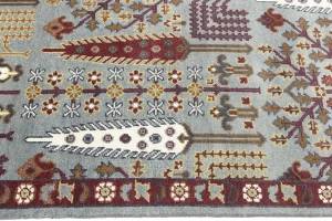 Light Gray Floral 8X10 Tree of Life Chobi Oriental Rug