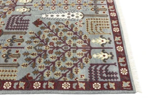 Light Gray Floral 8X10 Tree of Life Chobi Oriental Rug