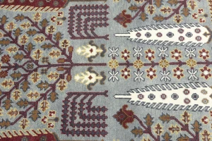 Light Gray Floral 8X10 Tree of Life Chobi Oriental Rug