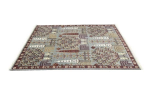 Light Gray Floral 8X10 Tree of Life Chobi Oriental Rug