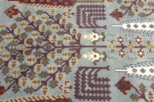 Light Gray Floral 8X10 Tree of Life Chobi Oriental Rug