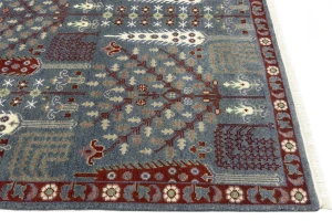 Gray Floral 8X10 Tree of Life Chobi Oriental Rug