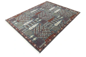 Gray Floral 8X10 Tree of Life Chobi Oriental Rug