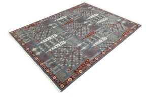 Gray Floral 8X10 Tree of Life Chobi Oriental Rug
