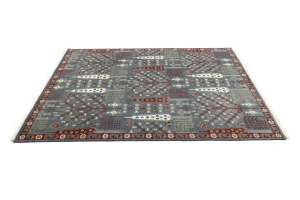 Gray Floral 8X10 Tree of Life Chobi Oriental Rug