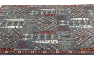 Gray Floral 8X10 Tree of Life Chobi Oriental Rug