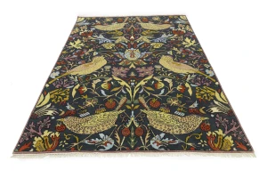 Dark Gray Pictorial Tribal 8'8X11'5 Chobi Oriental Rug