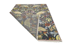 Dark Gray Pictorial Tribal 8'8X11'5 Chobi Oriental Rug
