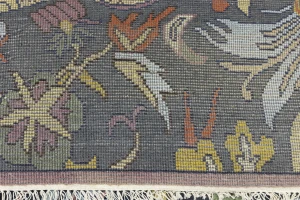 Dark Gray Pictorial Tribal 8'8X11'5 Chobi Oriental Rug