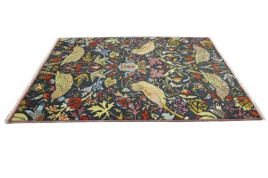 Dark Gray Pictorial Tribal 8'8X11'5 Chobi Oriental Rug