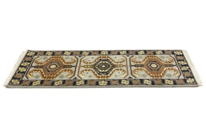 Light Gray Geometric 3X6 Heriz Serapi Oriental Rug