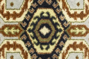 Light Gray Geometric 3X6 Heriz Serapi Oriental Rug