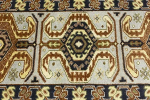 Light Gray Geometric 3X6 Heriz Serapi Oriental Rug