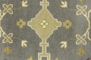 Taupe Floral 10X14 Oushak Oriental Rug