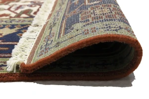 Rusty Red Geometric 8X10 Heriz Serapi Oriental Rug