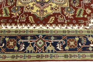 Red Geometric 8X10 Heriz Serapi Oriental Rug