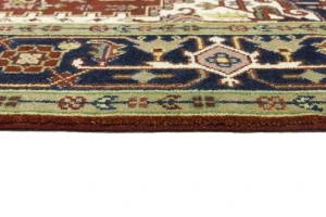 Red Geometric 8X10 Heriz Serapi Oriental Rug