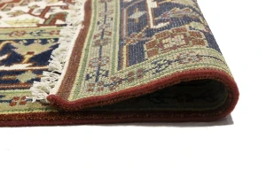 Red Geometric 8X10 Heriz Serapi Oriental Rug