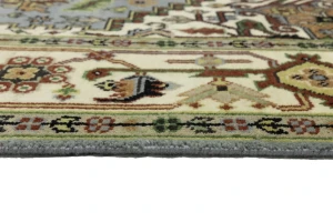 Light Gray Geometric 8X10 Heriz Serapi Oriental Rug