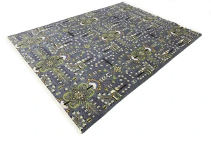 Gray Floral Tribal 9X12 Oriental Rug