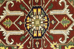 Light Gray Geometric 9X12 Heriz Serapi Oriental Rug