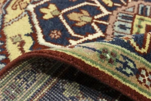 Rusty Red Geometric 9X12 Heriz Serapi Oriental Rug