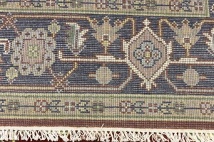 Rusty Red Geometric 9X12 Heriz Serapi Oriental Rug