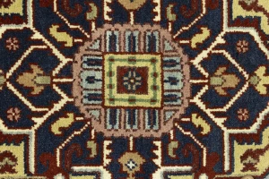 Rusty Red Geometric 9X12 Heriz Serapi Oriental Rug