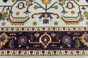 Light Gray Floral 9X12 Indo-Mahal Oriental Rug