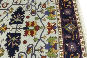 Light Gray Floral 9X12 Indo-Mahal Oriental Rug