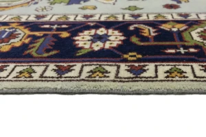Light Gray Floral 9X12 Indo-Mahal Oriental Rug