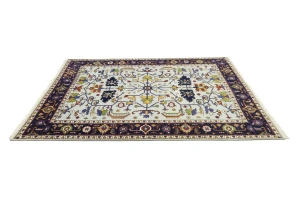 Light Gray Floral 9X12 Indo-Mahal Oriental Rug