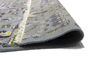 Gray Floral Tribal 9X12 Oriental Rug