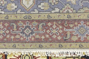 Cream Geometric 6X9 Heriz Serapi Oriental Rug