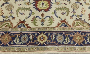 Cream Floral 6X9 Indo-Mahal Oriental Rug