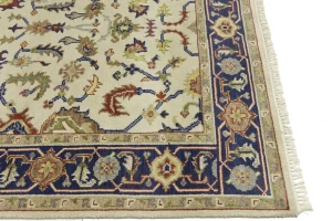 Cream Floral 6X9 Indo-Mahal Oriental Rug