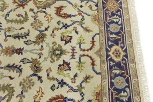 Cream Floral 6X9 Indo-Mahal Oriental Rug