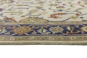 Cream Floral 6X9 Indo-Mahal Oriental Rug