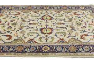 Cream Floral 6X9 Indo-Mahal Oriental Rug