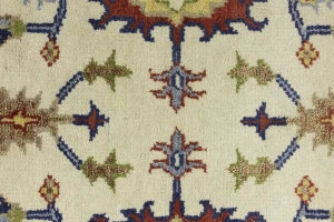 Cream Floral 6X9 Indo-Mahal Oriental Rug