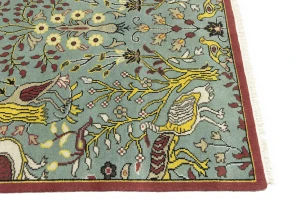 Blue-gray Pictorial Tribal 6X9 Chobi Oriental Rug