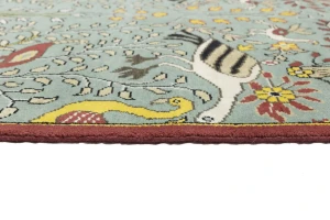 Blue-gray Pictorial Tribal 6X9 Chobi Oriental Rug