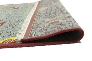 Blue-gray Pictorial Tribal 6X9 Chobi Oriental Rug