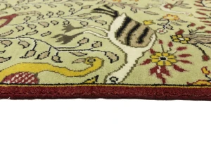 Greenish Beige Pictorial Tribal 6X9 Chobi Oriental Rug