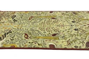 Greenish Beige Pictorial Tribal 6X9 Chobi Oriental Rug