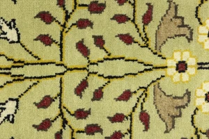 Greenish Beige Pictorial Tribal 6X9 Chobi Oriental Rug