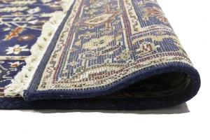 Dark Navy Floral 6X9 Indo-Mahal Oriental Rug