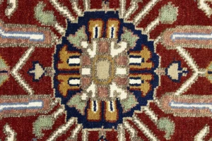 Light Blue Floral 9X12 Heriz Serapi Oriental Rug